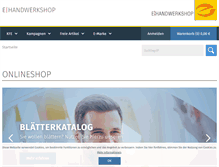 Tablet Screenshot of ehandwerkshop.org